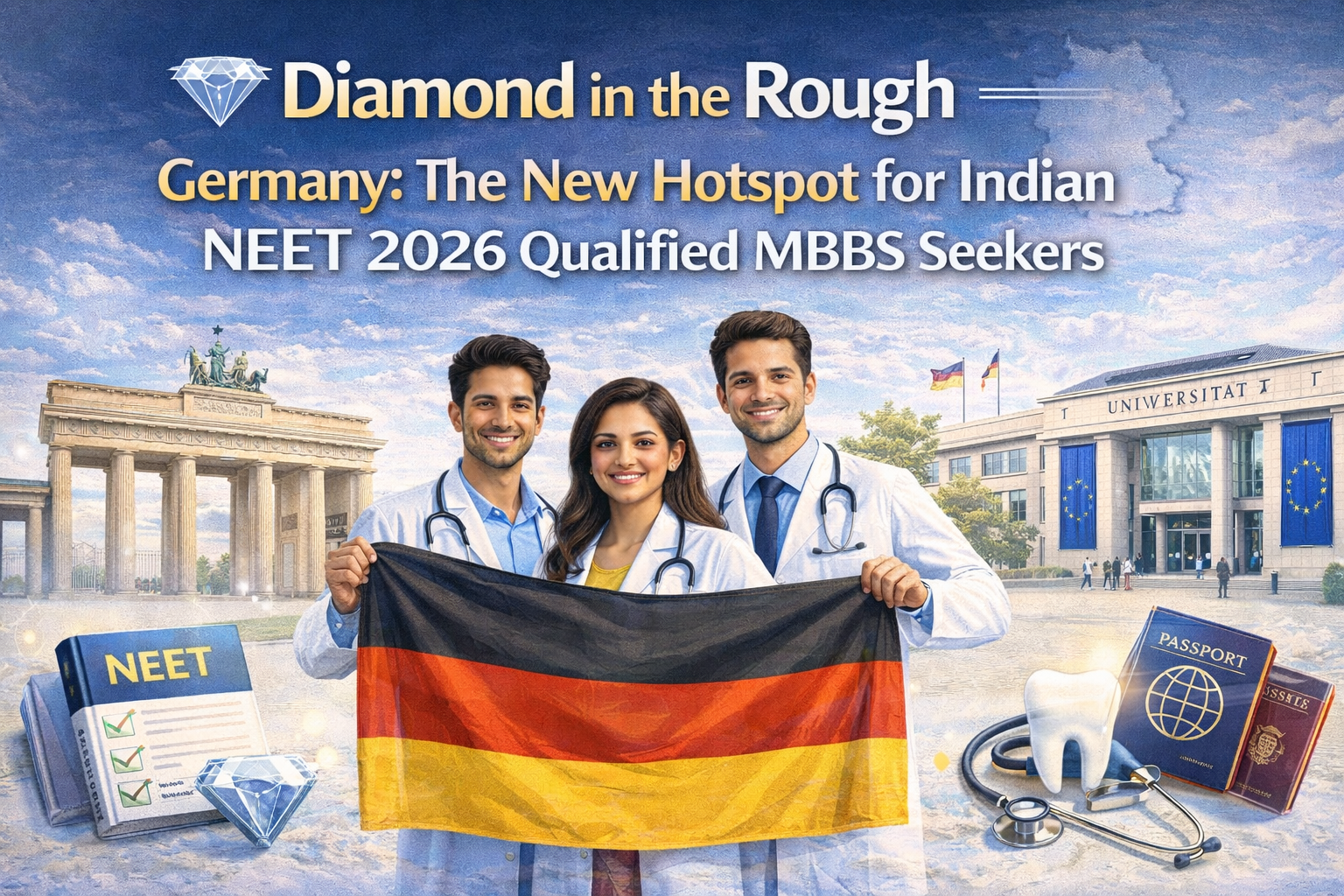 Diamond in the Rough Germany: The New Hotspot for Indian NEET 2026 Qualified MBBS Seekers